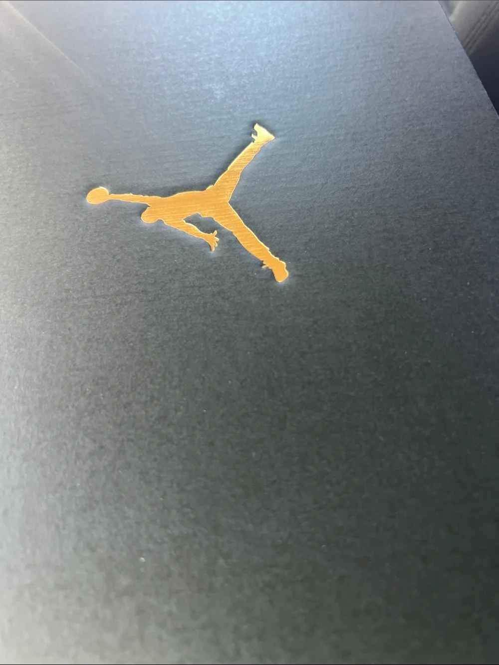 Jordan Box with Gold Jumpman Emblem